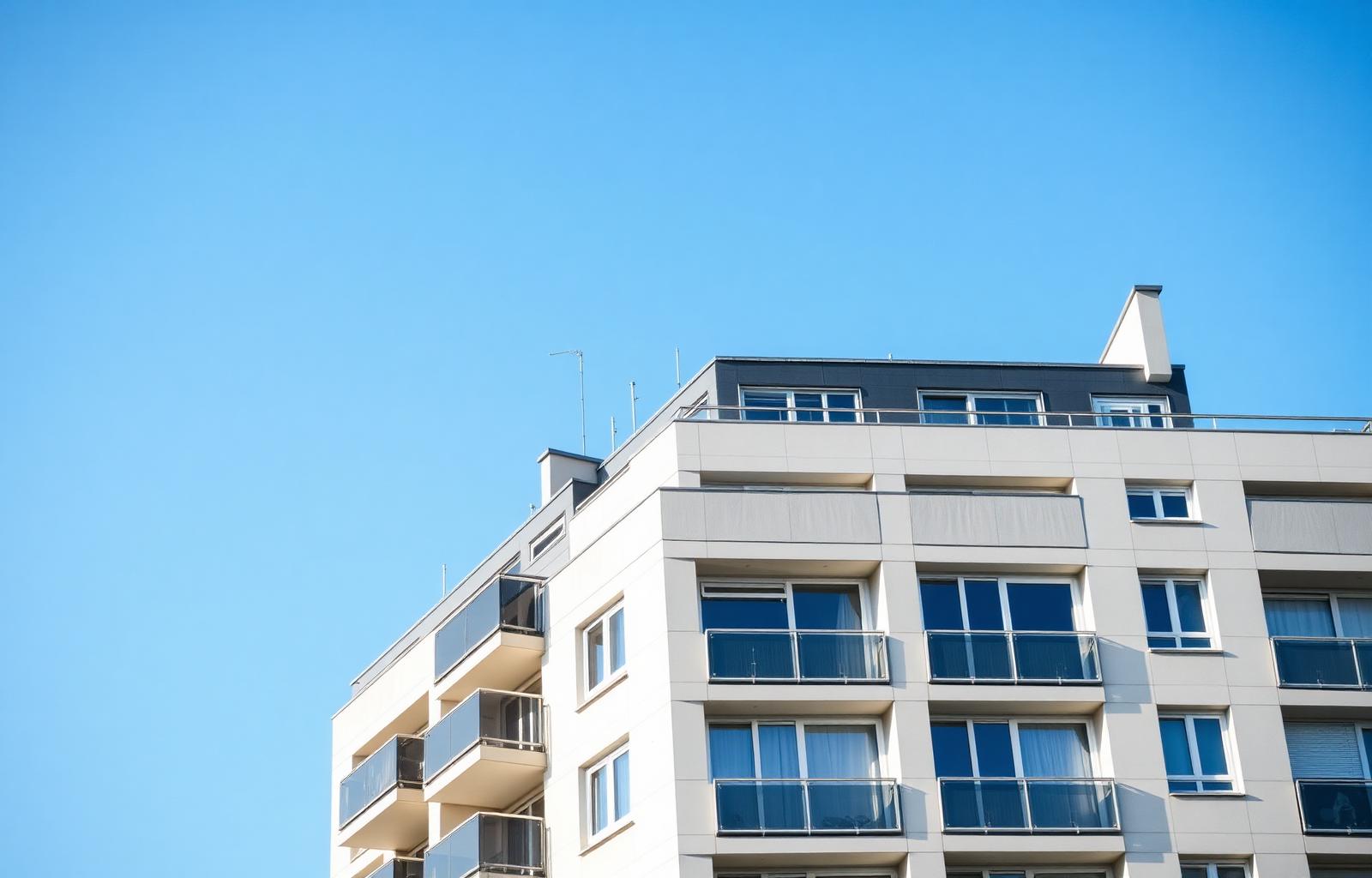 Immeuble résidentiel parisien équipé d'une pompe à chaleur en toiture